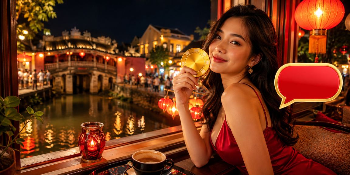 Người dùng Hội An thư giãn và trải nghiệm bonus cashback trên 7200